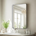 Bathroom Mirror 20x30 inch, Modern Round Corner Bathroom Vanity Mirror by VooBang