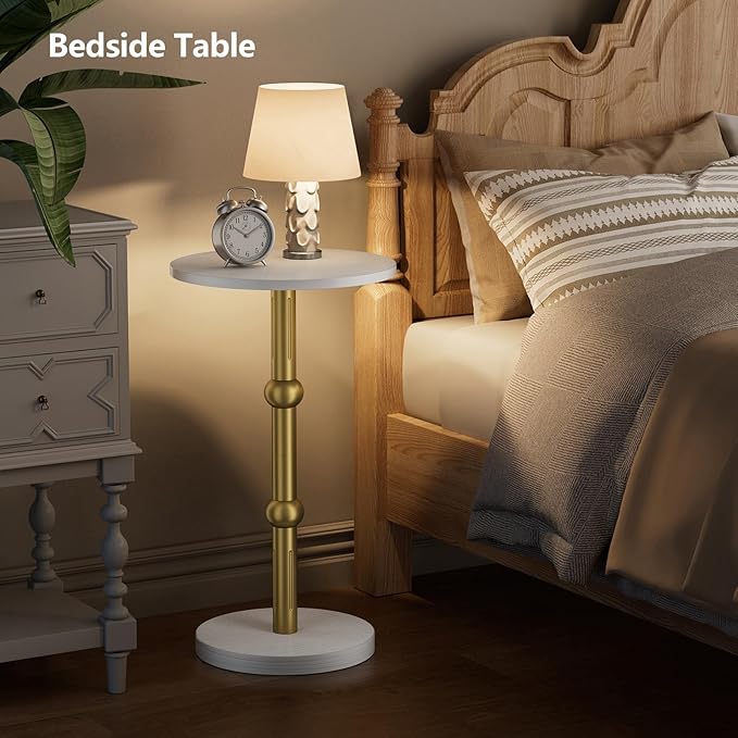 Drink Table, Small Round Side Table - Image 7