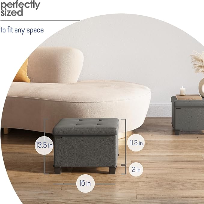 STORAGEBUD Storage Ottoman Cube - Image 8