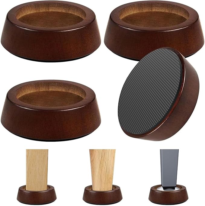 Bed Risers Wood Blocks by KOIKEY