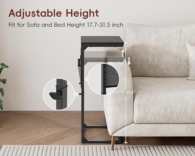 Vagusicc C-Shaped End Table Set of 2 - Image 4