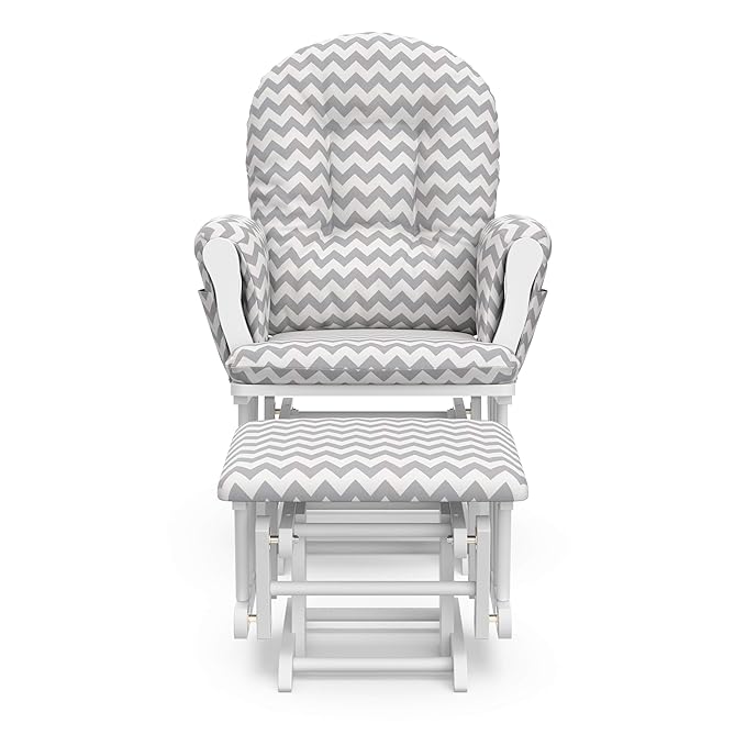 Storkcraft Premium Hoop Glider & Ottoman — GREENGUARD Gold Certified Nursery - Image 10