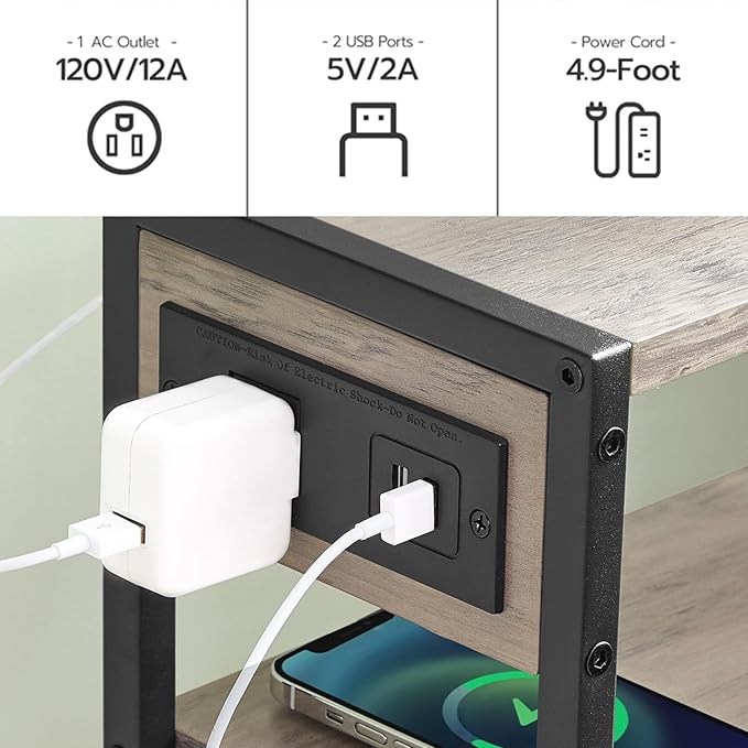 HOOBRO Small Narrow Side Table - Image 6