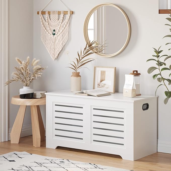 DINZI LVJ Storage Chest, Flip-Top Wooden Toy Box - Image 3