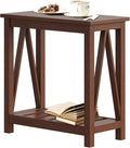 ChooChoo Farmhouse End Table, Narrow Side Table, Slim End Table by ChooChoo