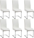 Yaheetech Dining Chairs Set of 6 Modern Faux Leather Upholstered Dining Room by Yaheetech