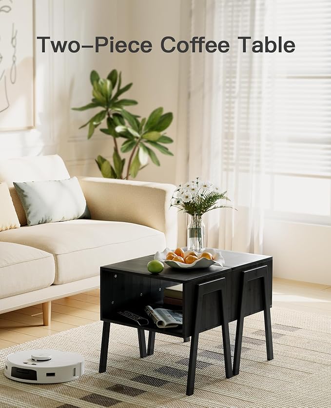 Pipishell Bedside Tables, Stackable Bamboo Nightstands, Bamboo Side Tables - Image 7