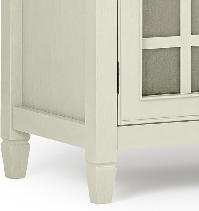 SIMPLIHOME Connaught Solid Wood 46 Inch Wide Traditional Low Storage Cabinet in - Image 11