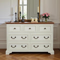 47.2" Farmhouse Sideboard Buffet Cabinet by LynginsCreativeLife