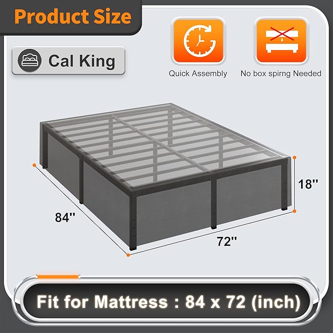 18 Inch California King Bed Frame - Image 2