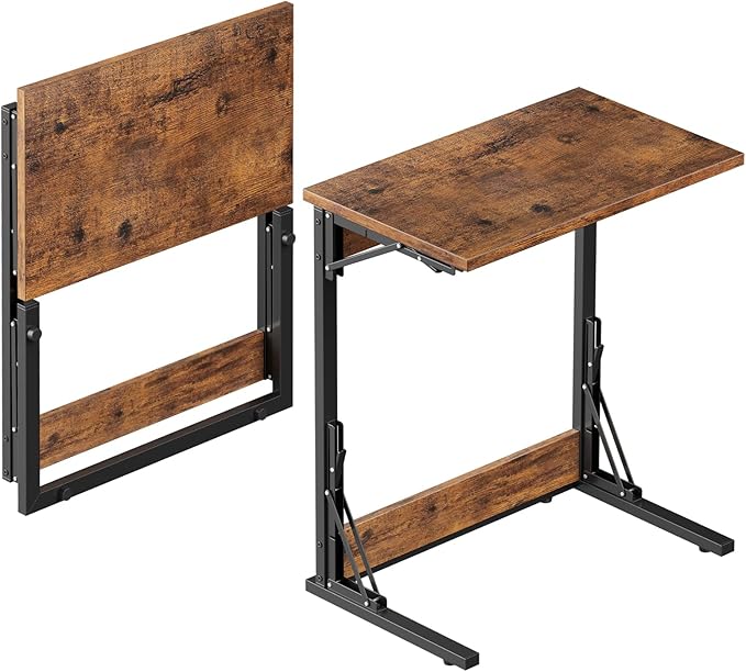 Tatub Folding TV Tray Table Set of 2, Small Sofa-Side Laptop Desk by Tatub