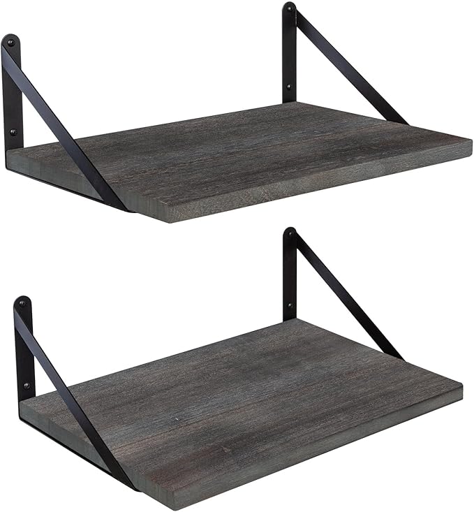 SAUMONIERES Floating Shelves Wall Bookshelf by Saumonieres