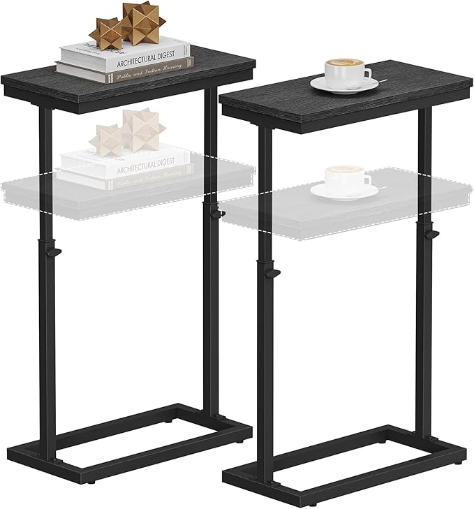 TUTOTAK End Table, Side Table, Tall Couch Table, Sofa Table, Living Room by WelcometotheTUTOTAKHome