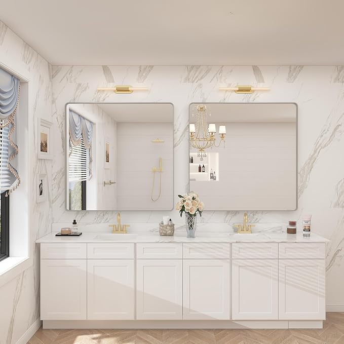 36x36 Silver Square Bathroom Mirror - Image 8