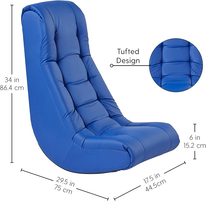 Factory Direct Partners Soft Tufted Floor Rocker - Image 3