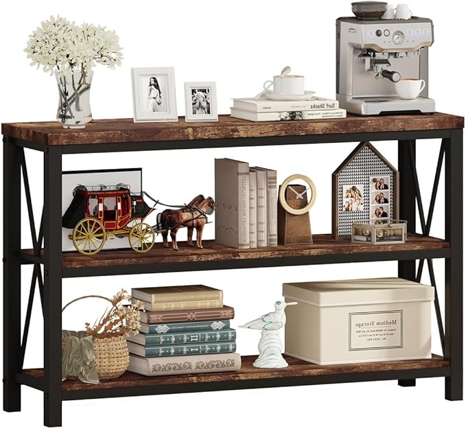 BON AUGURE Industrial Sofa Console Table - Image 8