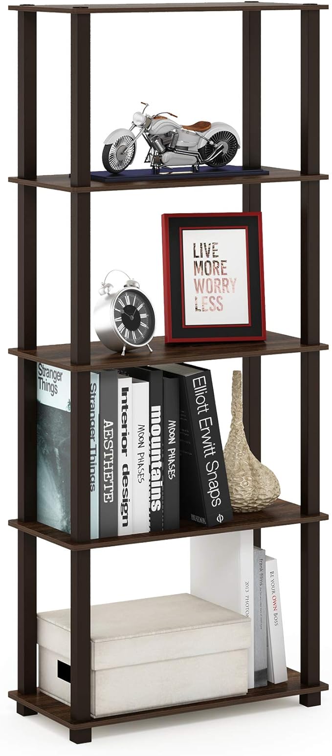 Furinno Turn-N-Tube 5-Tier Multipurpose Shelf / Display Rack / Storage Shelf / by Furinno-FitsYourSpaceFitsYourBudget