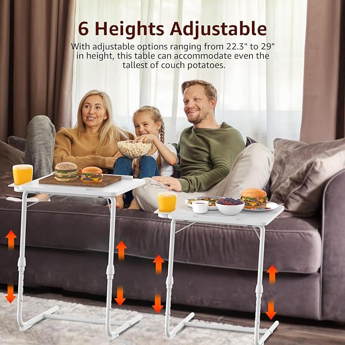 Adjustable TV Tray Folding Dinner - Image 7