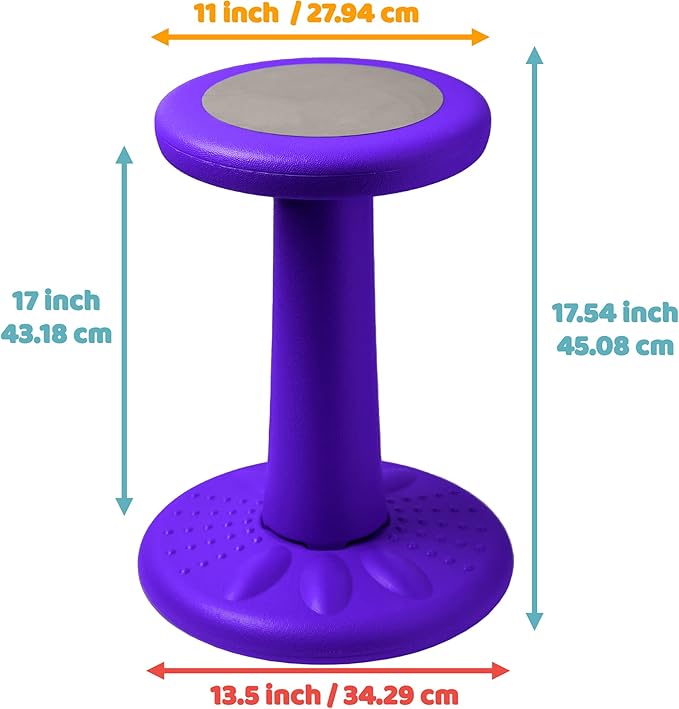 ActiveChairs Kids Wobble Chair, Flexible Elementary Classroom Seating, Improves - Image 3
