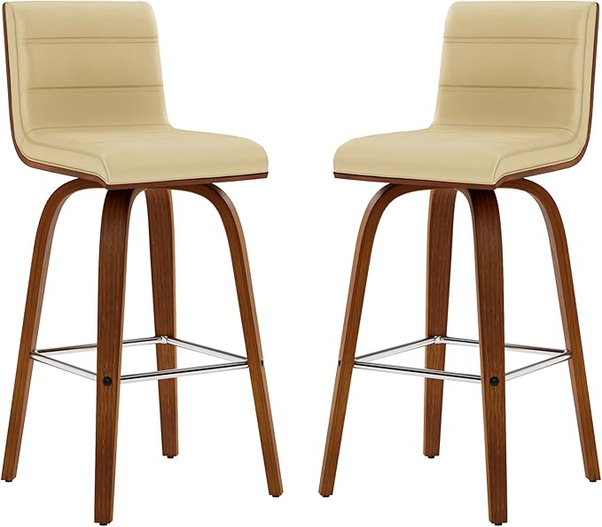 Armen Living Vienna Modern Swivel 26" Counter Height Barstool - Image 15