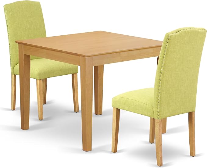 East West Furniture OXEN3-OAK-07 3 Piece Dining Table Set by EastWestFurniture