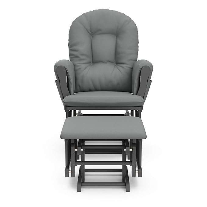 Storkcraft Premium Hoop Glider & Ottoman — GREENGUARD Gold Certified Nursery - Image 10