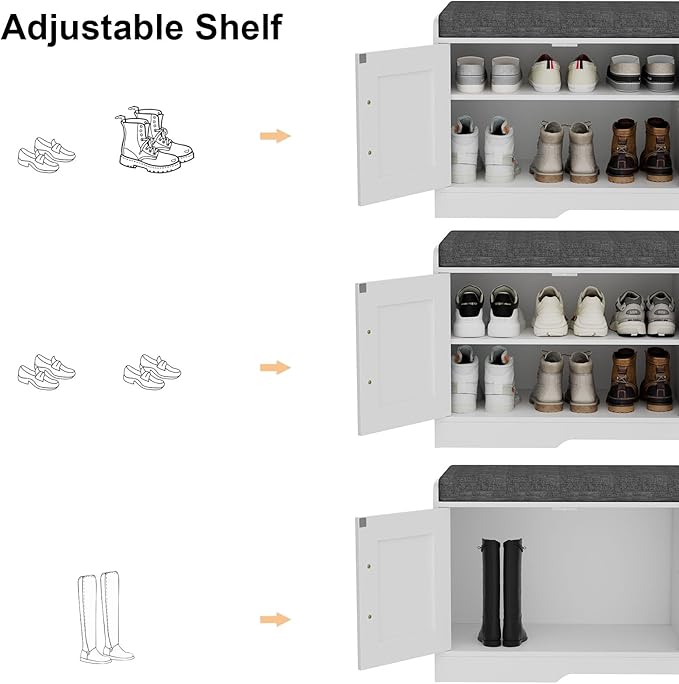 2-Tier Storage Bench, Shoe Bench - Image 7