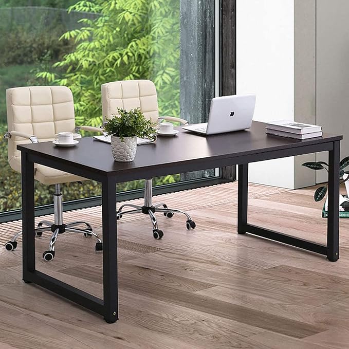 NSdirectModern Computer Desk 63 inch Large Office Desk Writing Study Table by NSdirect