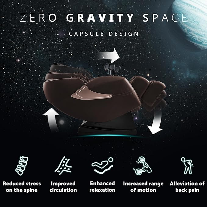 Massage Chair, Zero Gravity Full Body Massage Chair Extra Large Shiatsu - Image 6