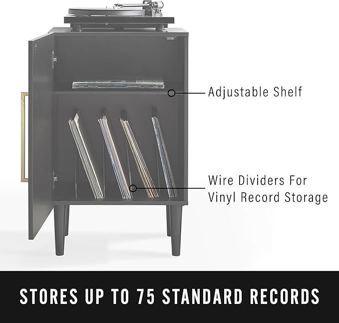 Crosley Furniture Everett Record Player Stand - Image 7
