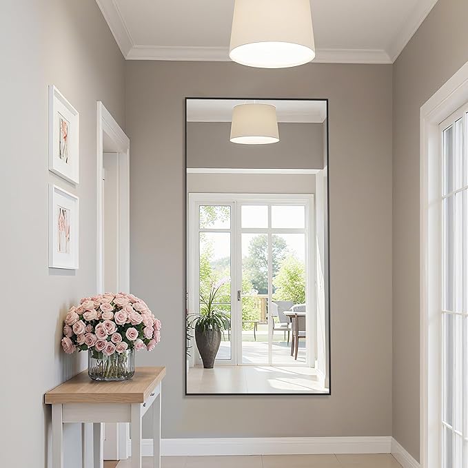 Bathroom Mirror 60" x 30", Large Rectangle Wall Mirror, Entryway Decor - Image 3