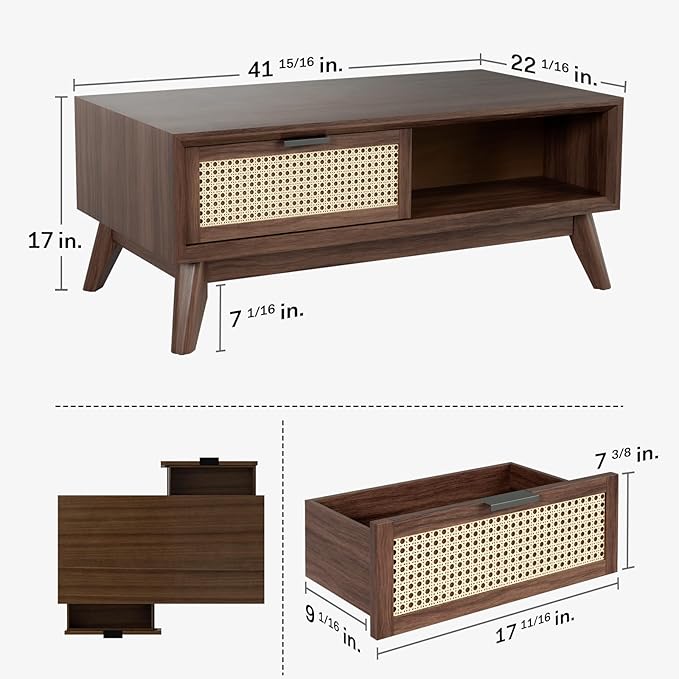 Bme Modern Solid Wood Coffee Table - Image 4