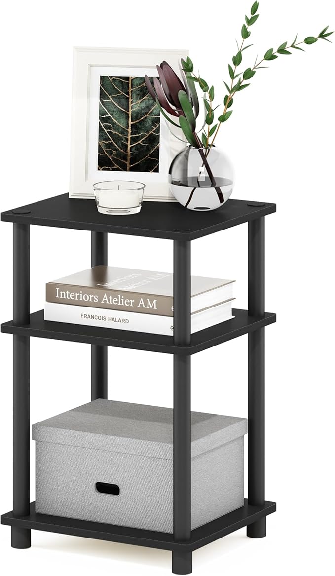 Furinno Just 3-Tier Turn-N-Tube End Table / Side Table / Night Stand / Bedside by Furinno-FitsYourSpaceFitsYourBudget