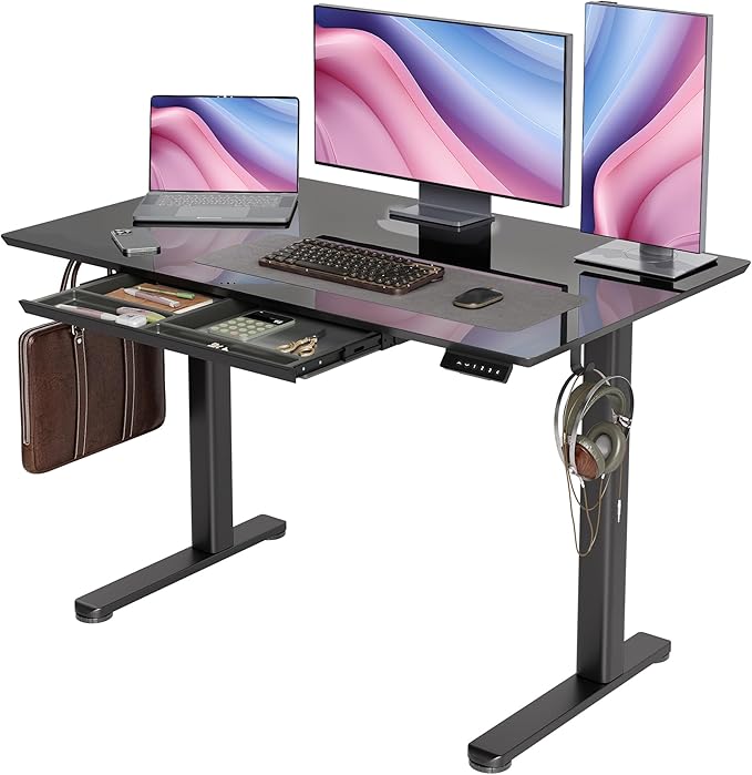 INNOVAR Glass Standing Desk by INNOVAR