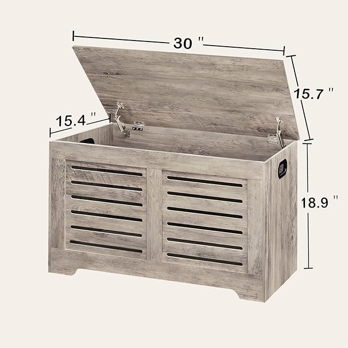 DINZI LVJ Storage Chest, Wooden Toy Box Organizer - Image 9