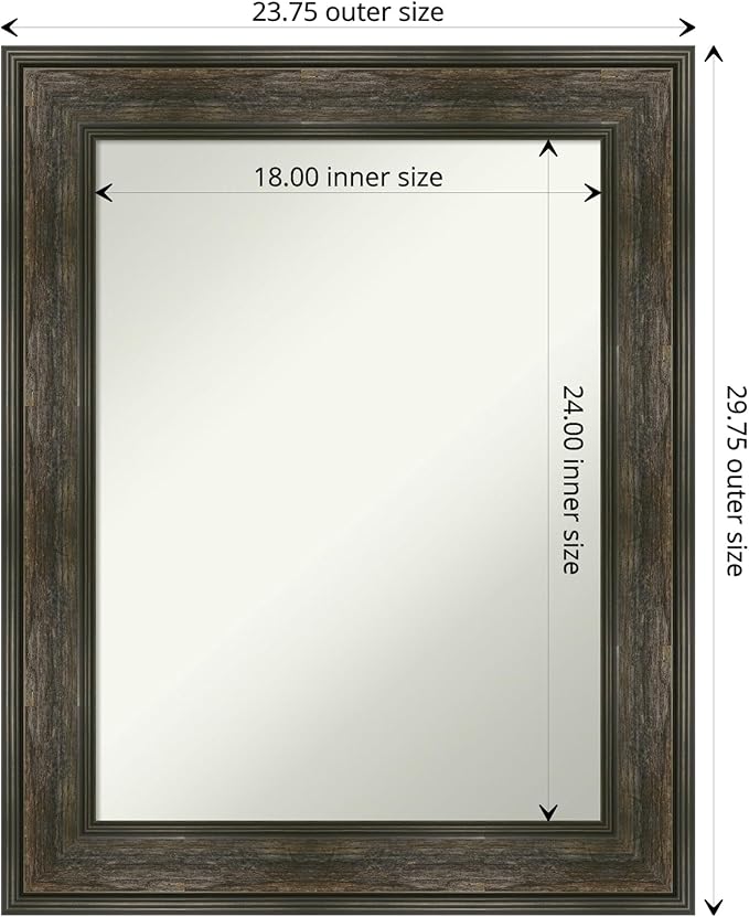 Amanti Art Grey Bathroom Mirror - Image 4