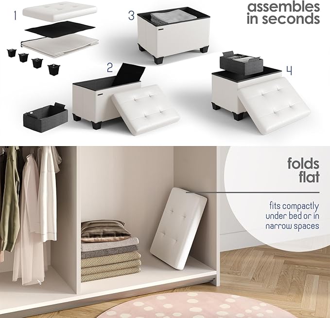 STORAGEBUD Storage Ottoman Cube - Image 9