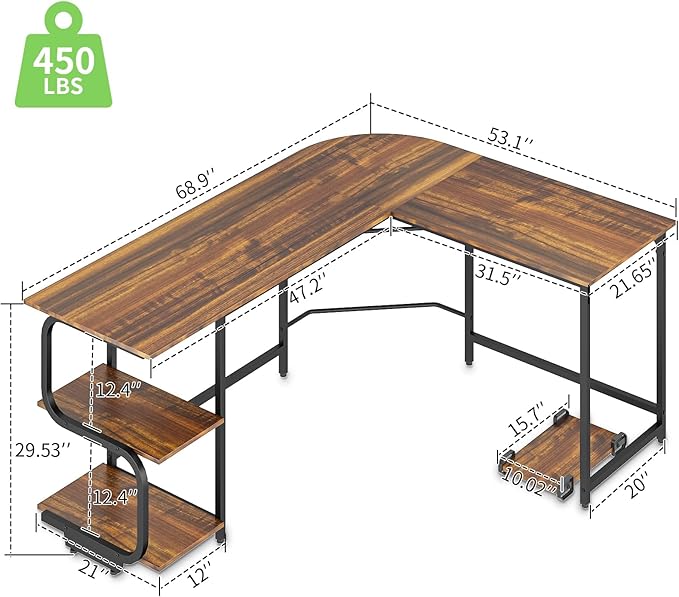 Teraves Reversible L Shaped Desk - Image 3