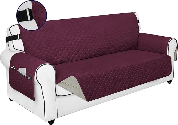 PureFit Reversible Sofa Couch Cover Water Resistant Couch Covers by PureFit