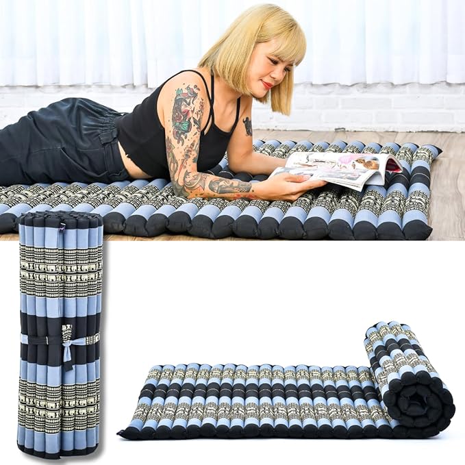Leewadee - Foldable Floor Mattress - Japanese Roll Up Futon -Trifold Tatami by Leewadee