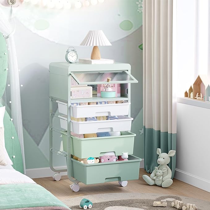 Utility-Rolling-Storage-Drawer-Craft-Cart-Organizers - Image 2