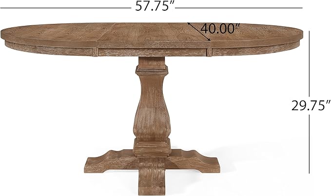 Christopher Knight Home Felly Dining Set, 20.25 "W x 24 "D x 34 "H, Natural - Image 7