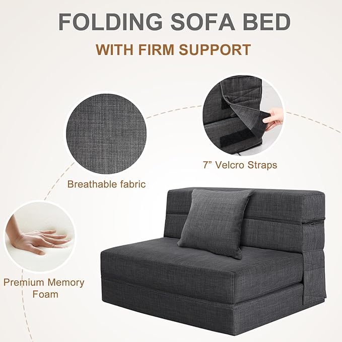 Fold Sofa Bed Couch Twin Size - Image 7