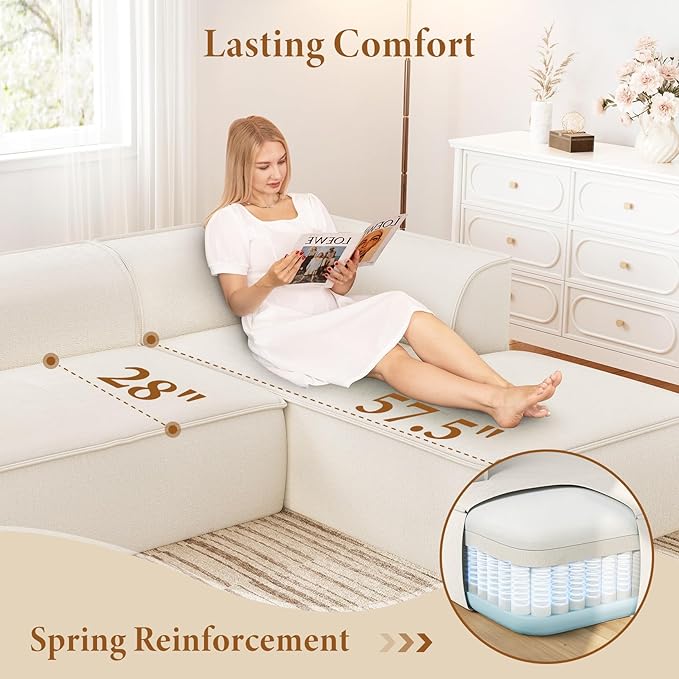 Vesgantti 106" Cloud Sectional Couch - Image 3