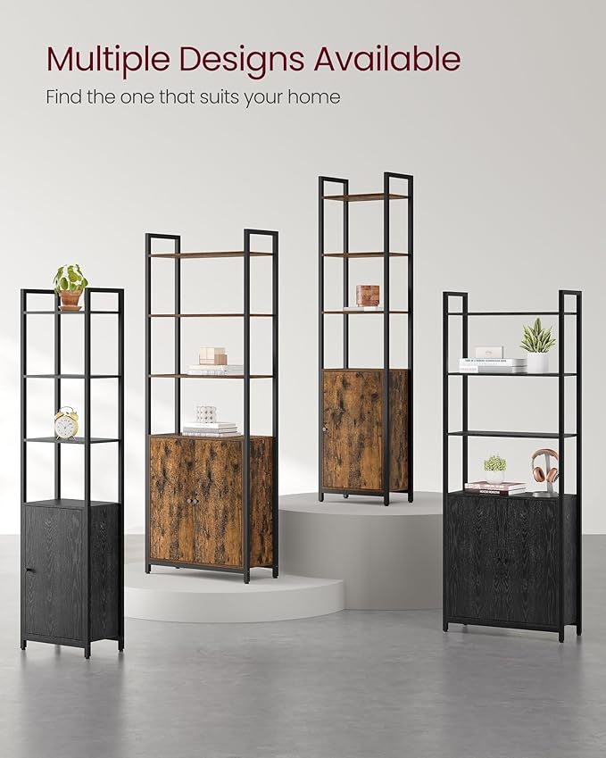 VASAGLE 6-Tier Bookshelf, Tall Bookcase - Image 7