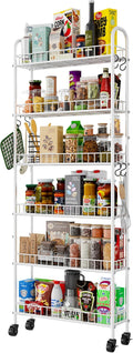6 Tier Slim Rolling Storage Cart by Qiaoxuan