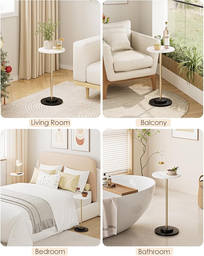 Round Side Table, Small Drink Table - Image 9