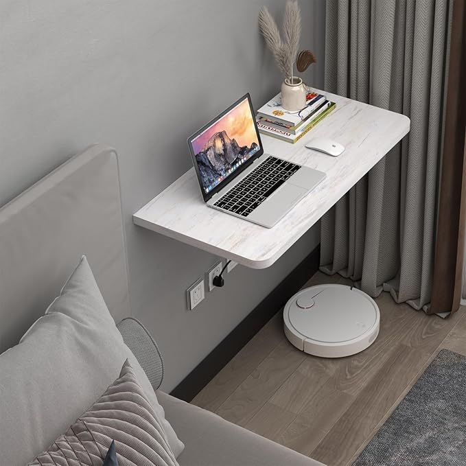 Pmnianhua Wall Mounted Desk, Drop Down Table, Folding Table, Fold Down Wall Desk - Image 7