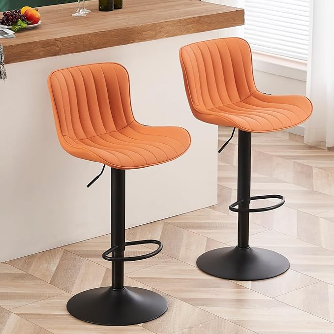 YOUNUOKE Counter Height Bar Stools Kitchen Island Barstools Set of 2 Adjustable by YOUNUOKE