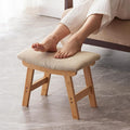 Foot Stool, Bamboo Small Sofa Foot Rest Under Desk, Extra Seating by Kitsanery